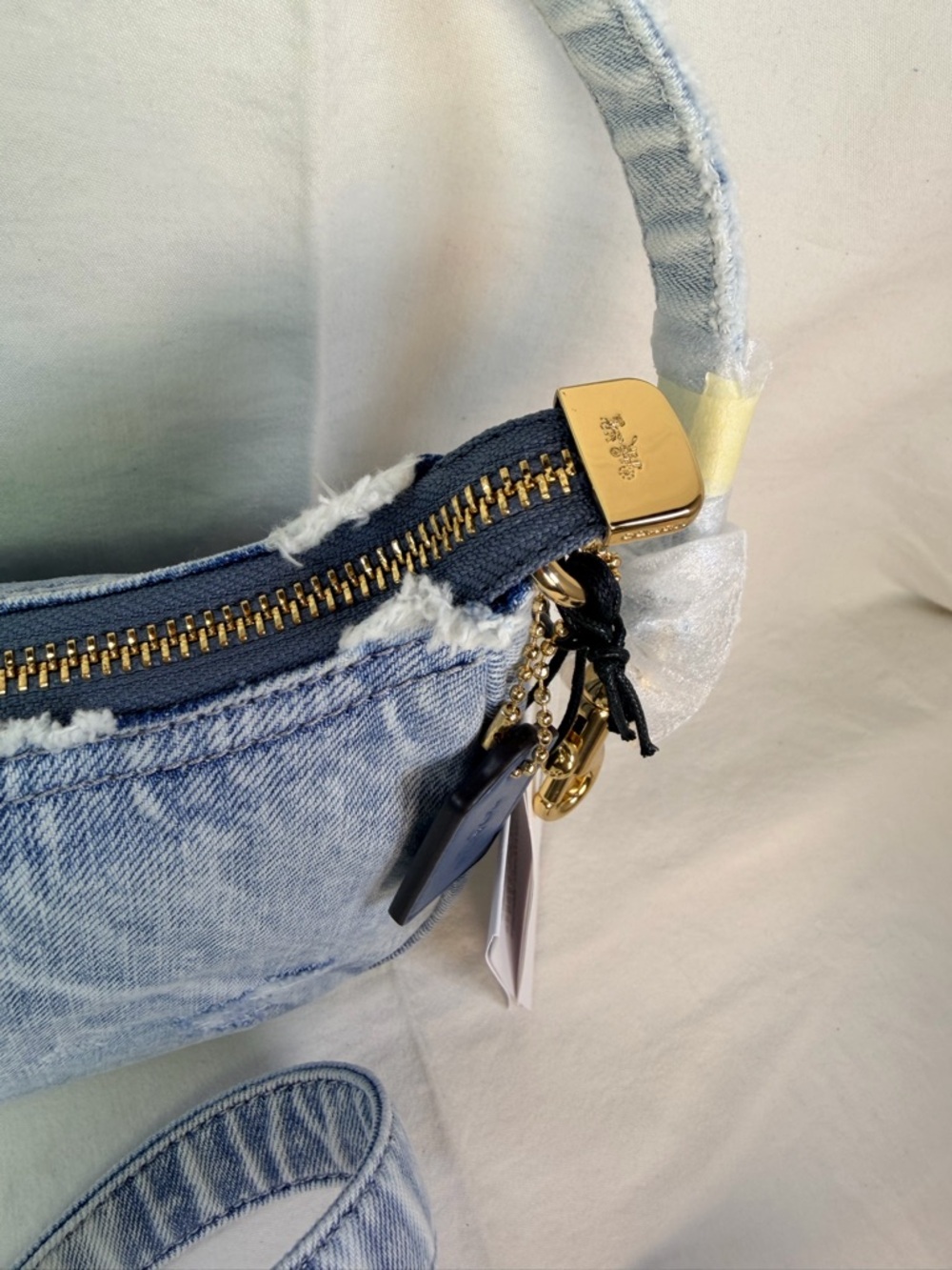 Coach Denim Teri Shoulder/ Crossbody Bag CDY78 - Picture 6 of 12